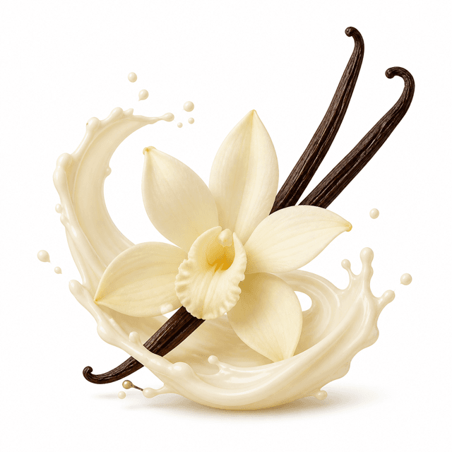 Ingredientes naturales del sabor Vainilla